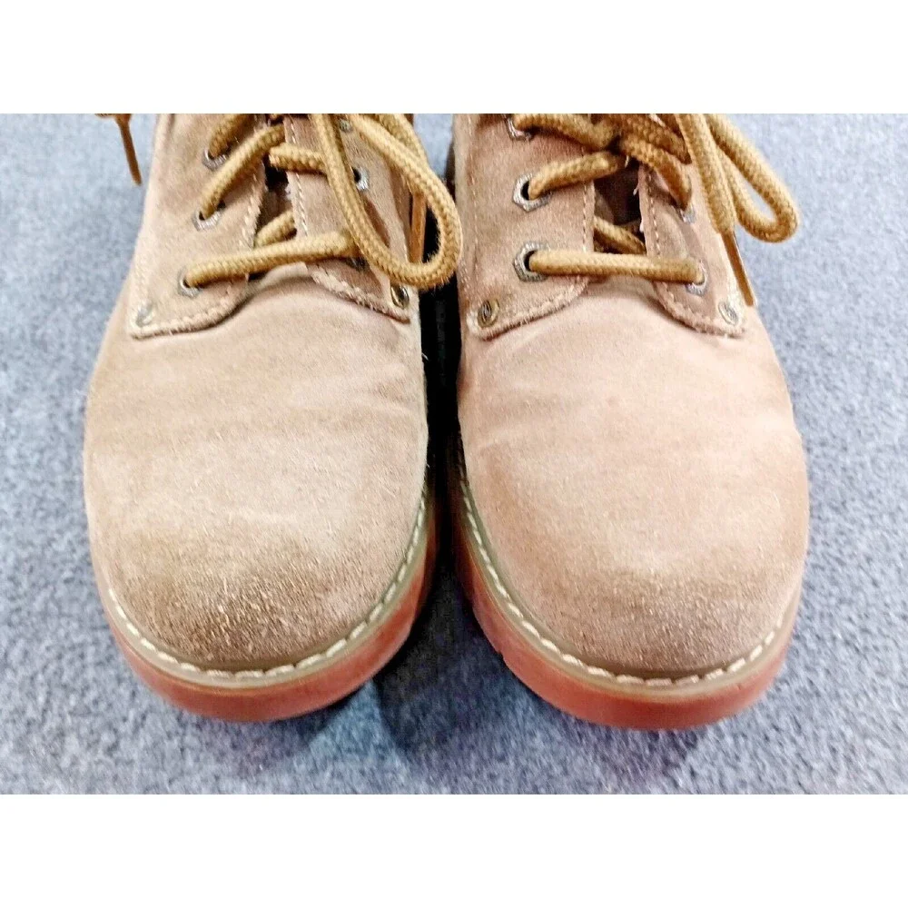 Skechers Raiders Tan Buck Oxford Shoes Steel Shank Men US 5.5